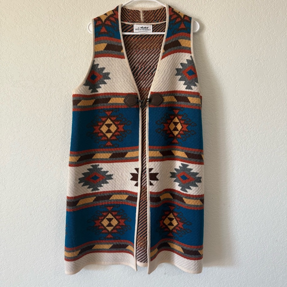Colorful Geometric Patterned Vest